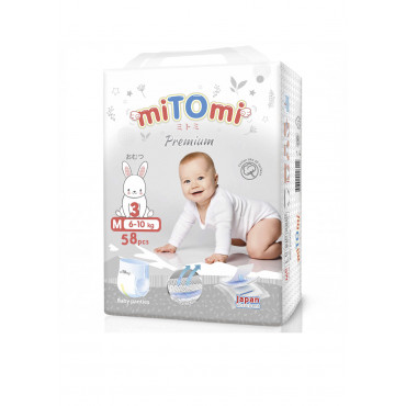 miTOmi трусики 58 шт ( размер 6-11 кг)