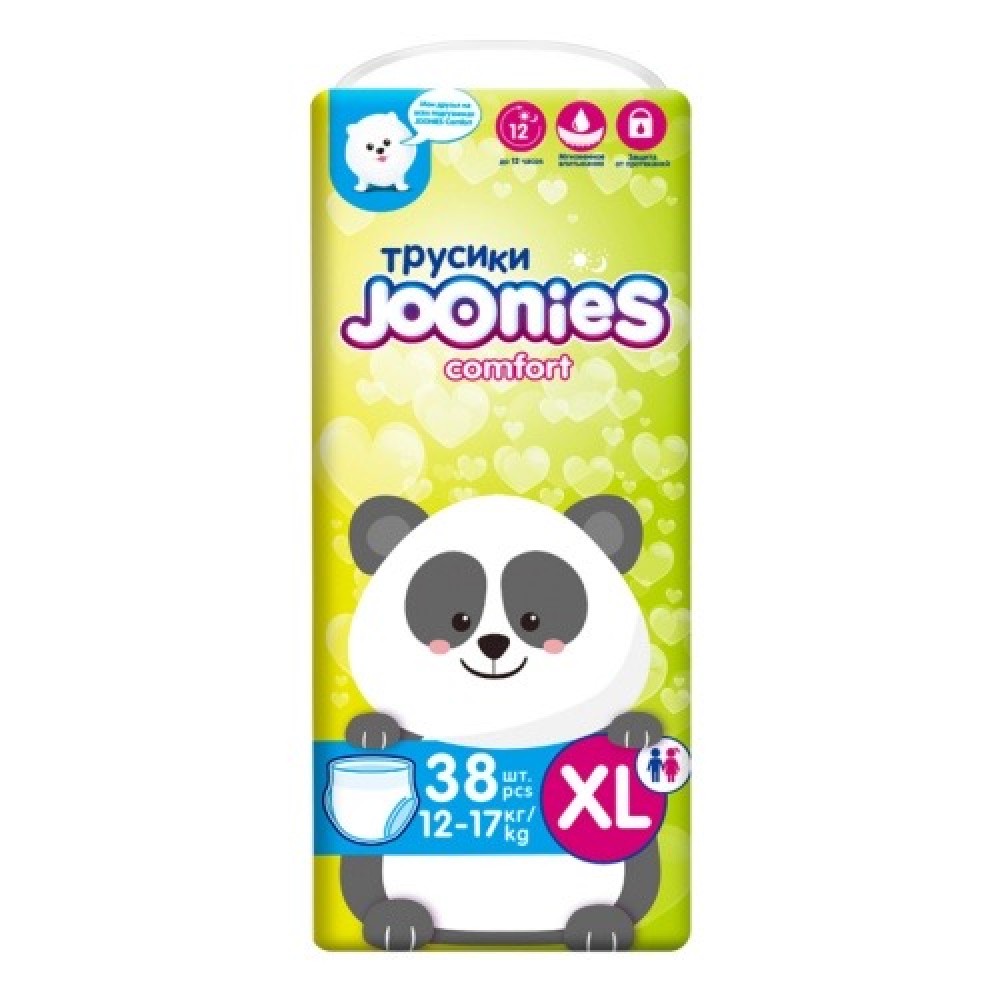 JOONIES Comfort подгузники-трусики, размер XL (12-17 кг), 38 шт.