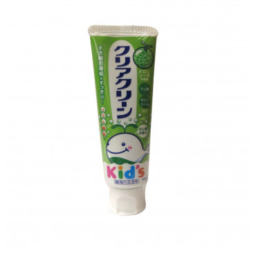 КAO Clear Clean Детская зубная паста с мягкими микрогранулами для деликатной чистки зубов, 70 гр (дыня)