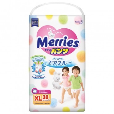 Трусики Merries xl (12-22кг) 38 шт